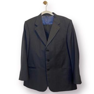 Yves Saint Laurent Men’s YSL Gray 2-Piece Vintage Suit Wool 3 Button